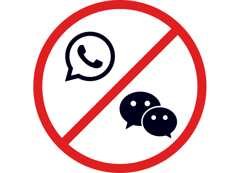 Banning WhatsApp and WeChat icon